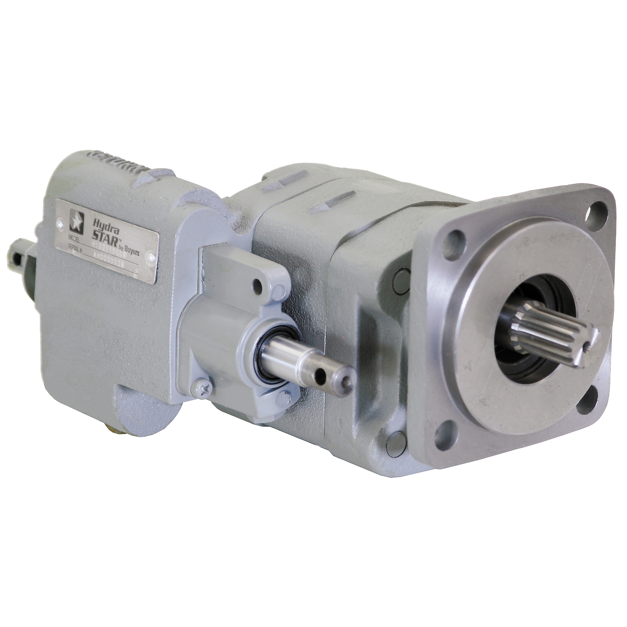 Buyers Products, Direct Mount Small Dump Pump with Manual Valve, Max. PSI 2500 Max. RPM 2000 Max. Flow Rate 24.57 GPM, Model# CH102115CW